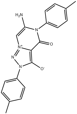 6-Amino-2,5-bis(4-methylphenyl)-4-oxo-4,5-dihydro-2H-[1,2,3]triazolo[1,5-a]pyrazin-8-ium-3-olate 结构式