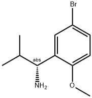 (1R)-1-(5-BROMO-2-METHOXYPHENYL)-2-METHYLPROPYLAMINE 结构式