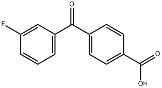 4-(3-FLUOROBENZOYL)BENZOIC ACID 结构式