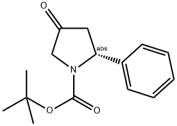 (2R)-2-PHENYL-4-OXOPYRROLIDINE, N-BOC PROTECTED 结构式