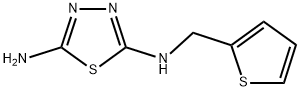 N-(THIEN-2-YLMETHYL)-1,3,4-THIADIAZOLE-2,5-DIAMINE 结构式