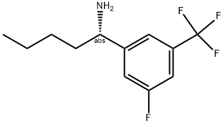 (1S)-1-[5-FLUORO-3-(TRIFLUOROMETHYL)PHENYL]PENTYLAMINE 结构式