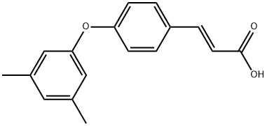 (E)-3-(4-(3,5-DIMETHYLPHENOXY)PHENYL)ACRYLIC ACID 结构式