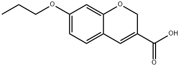 7-PROPOXY-2H-CHROMENE-3-CARBOXYLIC ACID 结构式