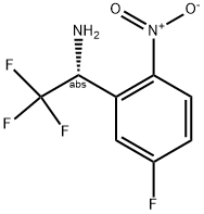 (1R)-2,2,2-TRIFLUORO-1-(5-FLUORO-2-NITROPHENYL)ETHYLAMINE 结构式