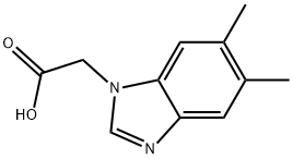 (5,6-二甲基-1H-咪唑-1-基)乙酸 结构式