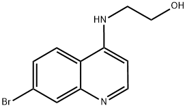 7-BROMO-4-(2-HYDROXYETHYL)AMINOQUINOLINE 结构式