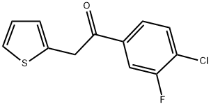 4'-CHLORO-3'-FLUORO-2-THIENYLACETOPHENONE 结构式