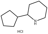 2-Cyclopentylpiperidine hydrochloride 结构式