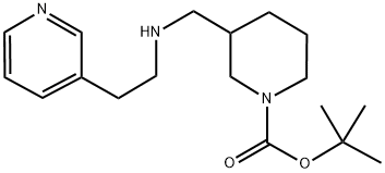 1-Boc-3-([(pyridin-3-ylethyl)-amino]-methyl)-piperidine 结构式