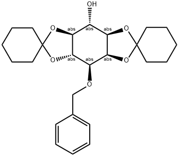 3-BENZYL-1,2:4,5-DICYCLOHEXYLIDENE-D-MYO-INOSITOL 结构式