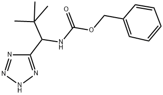 BENZYL [2,2-DIMETHYL-1-(2H-TETRAZOL-5-YL)PROPYL]CARBAMATE 结构式