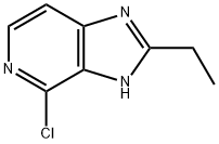 4-Chloro-2-ethyl-3H-imidazo[4,5-c]pyridine 结构式