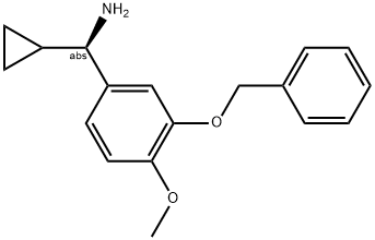 (1R)CYCLOPROPYL[4-METHOXY-3-(PHENYLMETHOXY)PHENYL]METHYLAMINE 结构式