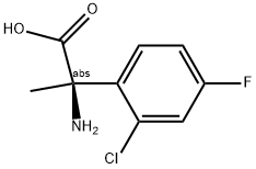 (2R)-2-Amino-2-(2-chloro-4-fluorophenyl)propanoic acid 结构式