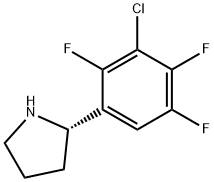 (2S)-2-(3-氯-2,4,5-三氟苯基)吡咯烷 结构式