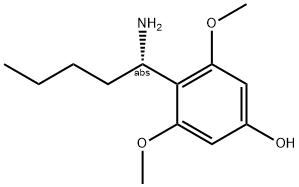 4-((1S)-1-AMINOPENTYL)-3,5-DIMETHOXYPHENOL 结构式