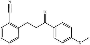 3-(2-CYANOPHENYL)-4'-METHOXYPROPIOPHENONE 结构式