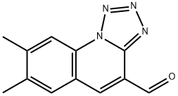 7,8-二甲基四唑并[1,5-A]喹啉-4-甲醛 结构式