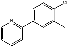 2-(4-Chloro-3-methylphenyl)pyridine 结构式