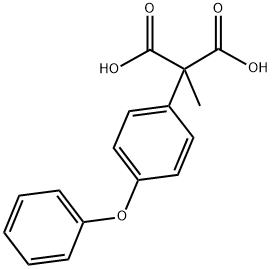 2-METHYL-2(4-PHENOXYPHENYL)MALONIC ACID 结构式