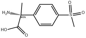 (2R)-2-AMINO-2-[4-(METHYLSULFONYL)PHENYL]PROPANOIC ACID 结构式