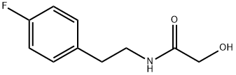 N-[2-(4-FLUOROPHENYL)ETHYL]-2-HYDROXYACETAMIDE 结构式