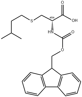 FMOC-(S)-ISOAMYL-D-CYS 结构式