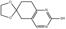 7,8-DIHYDRO-2-MERCAPTO-6(5H)-QUINAZOLINONE ETHYLENE KETAL 结构式