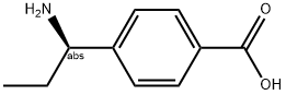 4-((1R)-1-AMINOPROPYL)BENZOIC ACID 结构式