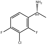 (1R)-1-(3-Chloro-2,4-difluorophenyl)ethylamine 结构式