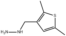 (2,5-DIMETHYL-THIOPHEN-3-YLMETHYL)-HYDRAZINE 结构式