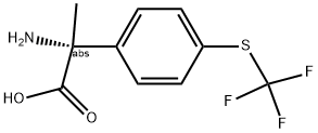 (2R)-2-AMINO-2-[4-(TRIFLUOROMETHYLTHIO)PHENYL]PROPANOIC ACID 结构式