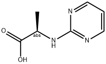 (2R)-2-(PYRIMIDIN-2-YLAMINO)PROPANOIC ACID 结构式