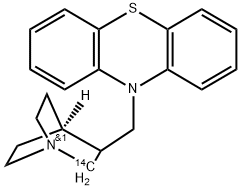 MEQUITAZINE, [2-14C]- 结构式