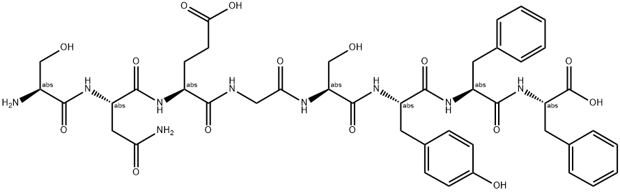 SER-ASN-GLU-GLY-SER-TYR-PHE-PHE 结构式