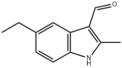 5-乙基-2-甲基-1H-吲哚-3-甲醛 结构式