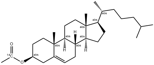CHOLESTERYL ACETATE, [ACETATE 1-14C] 结构式