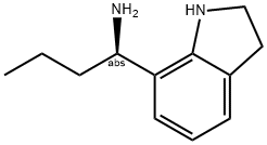 (1R)-1-INDOLIN-7-YLBUTYLAMINE 结构式