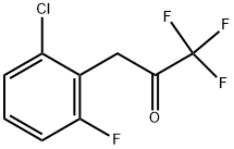 3-(2-Chloro-6-fluorophenyl)-1,1,1-trifluoro-2-propanone 结构式