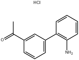 1-(2'-AMINO-BIPHENYL-3-YL)-ETHANONE HYDROCHLORIDE 结构式