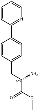 METHYL (2S)-2-AMINO-3-(4-(2-PYRIDYL)PHENYL)PROPANOATE 结构式