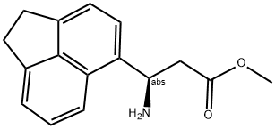 METHYL (3R)-3-ACENAPHTHEN-5-YL-3-AMINOPROPANOATE 结构式