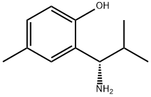 2-((1S)-1-Amino-2-methylpropyl)-4-methylphenol 结构式