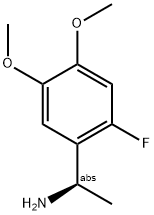 (1R)-1-(2-FLUORO-4,5-DIMETHOXYPHENYL)ETHYLAMINE 结构式