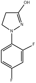 1-(4,6-DIFLUOROPHENYL)-3-HYDROXY-2-PYRAZOLINE 结构式