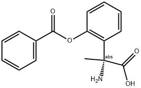 (2R)-2-Amino-2-(2-phenylcarbonyloxyphenyl)propanoic acid 结构式