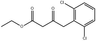 4-(2,6-Dichloro-phenyl)-3-oxo-butyric acid ethyl ester 结构式