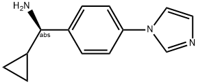 (1R)CYCLOPROPYL(4-IMIDAZOLYLPHENYL)METHYLAMINE 结构式