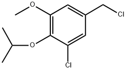 1-CHLORO-5-(CHLOROMETHYL)-2-ISOPROPOXY-3-METHOXYBENZENE 结构式